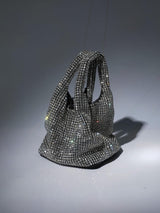 Bellatrix Crystal Bucket Bag In Silver