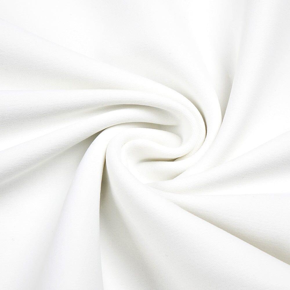 AIIZIE SLASH NECK PLEATED MAXI DRESS IN WHITE - product image