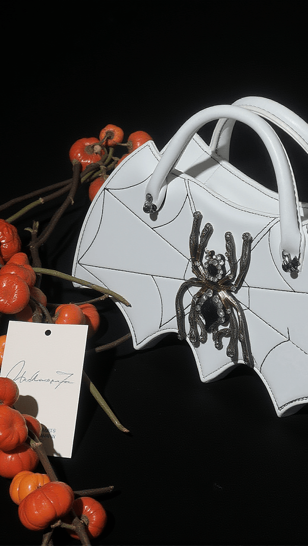 AIIZIE OCTAVIA COBWEB CRYSTAL CLUTCH - product image
