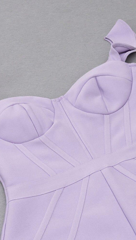 PLUS SIZE RUFFLE TRIM MERMAID HEM BUSTIER MAXI DRESS