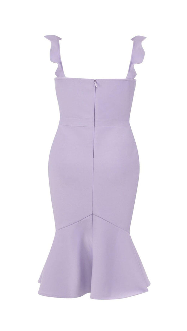 AIIZIE PLUS SIZE RUFFLE TRIM MERMAID HEM BUSTIER MAXI DRESS - product image