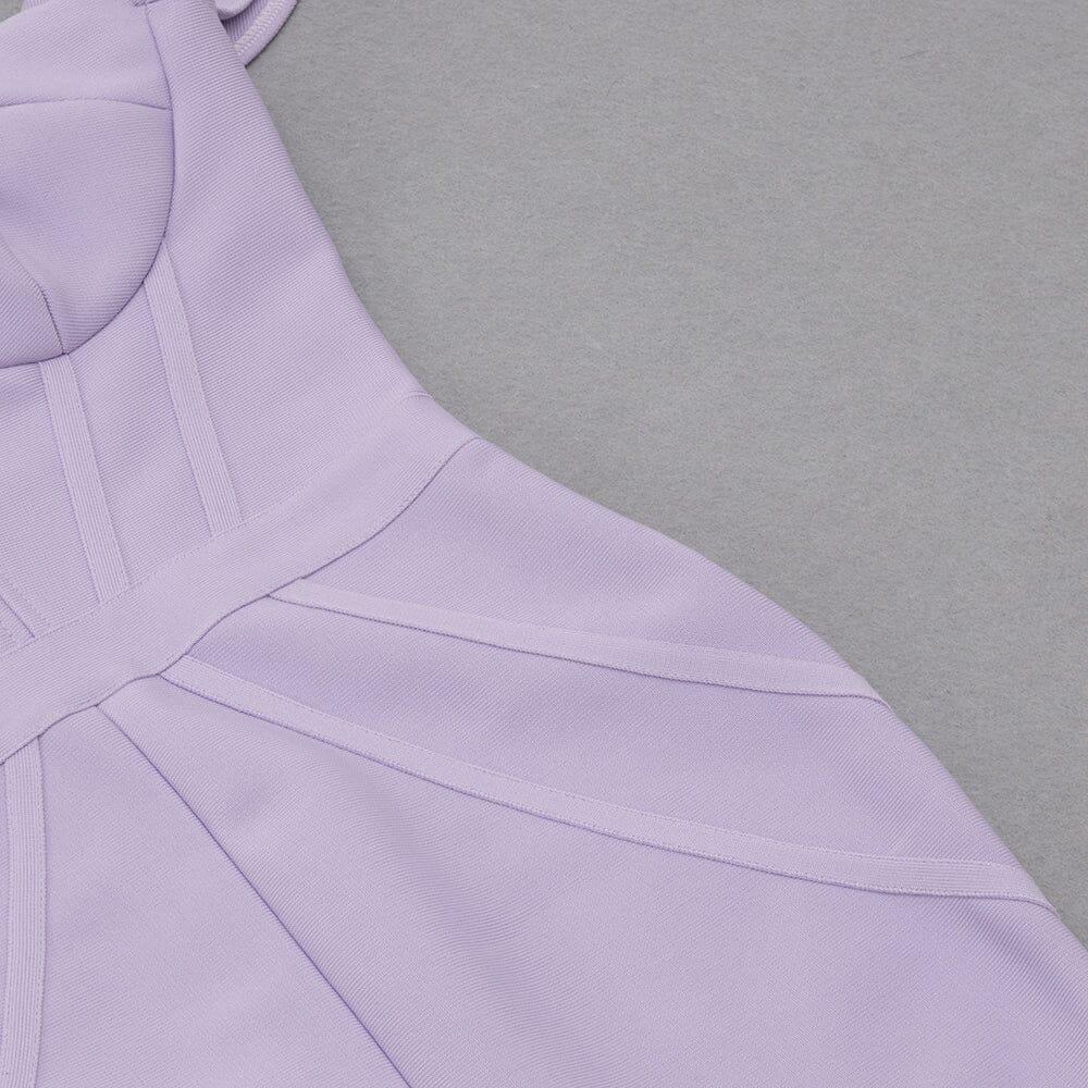 AIIZIE PLUS SIZE RUFFLE TRIM MERMAID HEM BUSTIER MAXI DRESS - product image