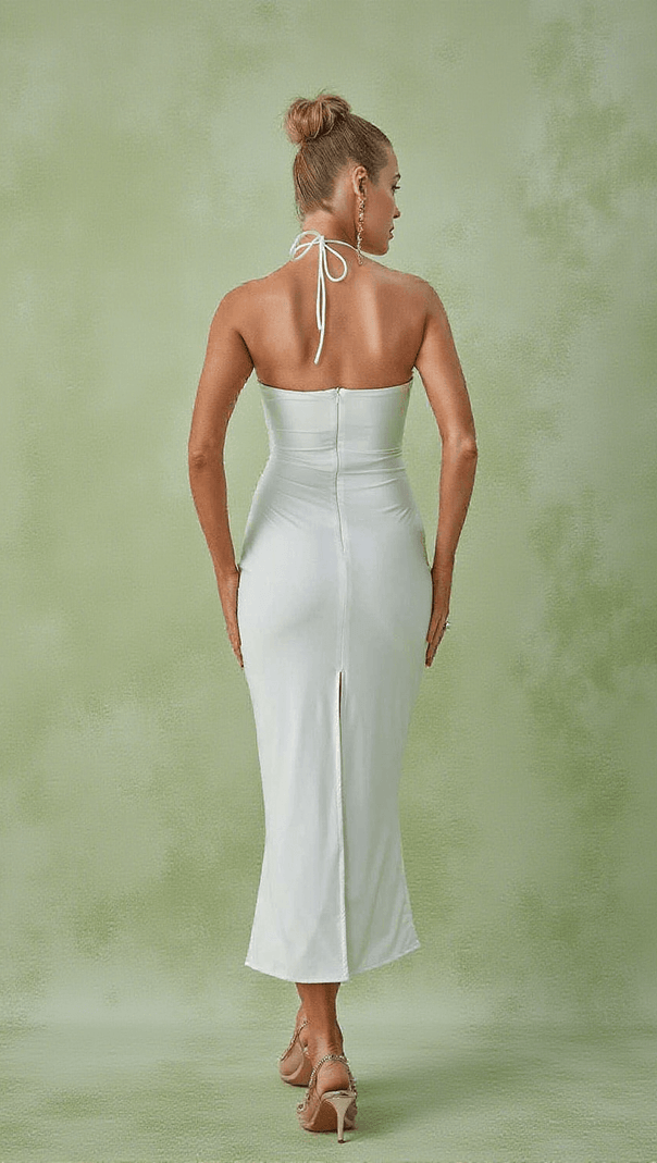 Dorcas Halterneck Cutout Midi Dress