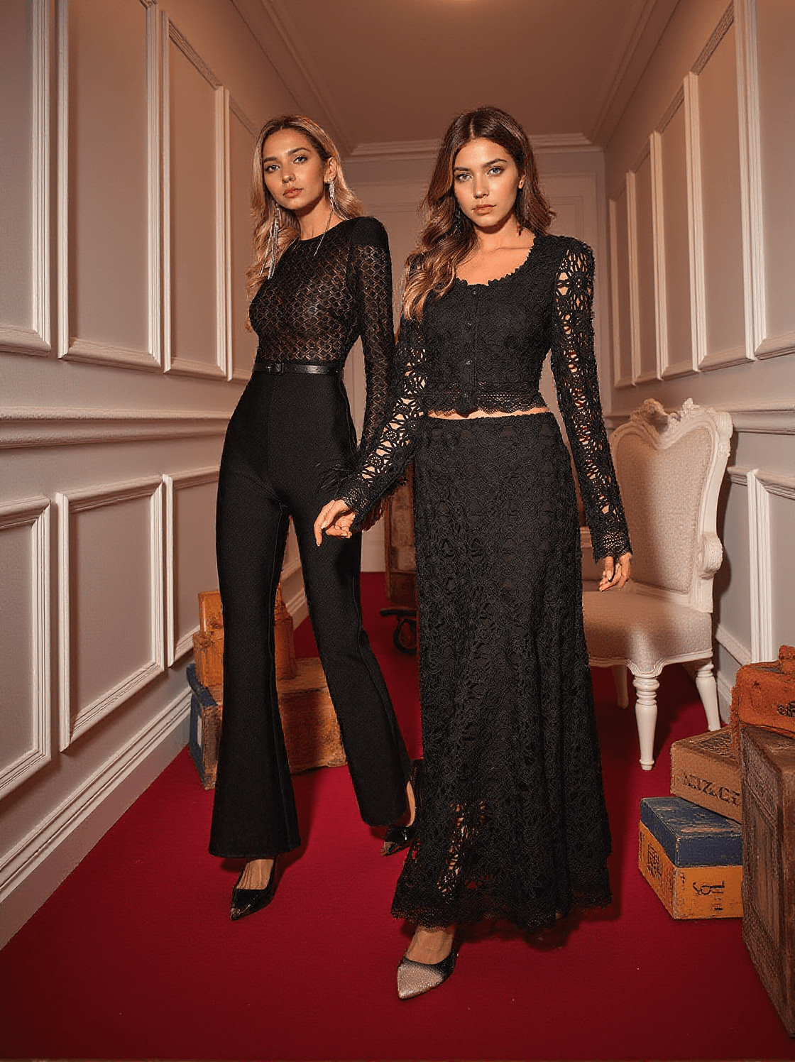 TUTA CON BENDAGGI PATCHWORK DI PIUME KROSS