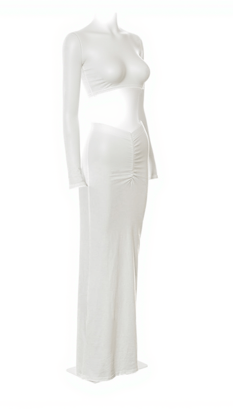 Imani Langarm-Rüschenrock-Set