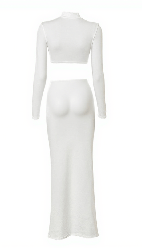 Imani Langarm-Rüschenrock-Set