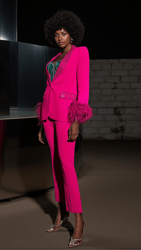 PANTALONI BODYCON VIOLA