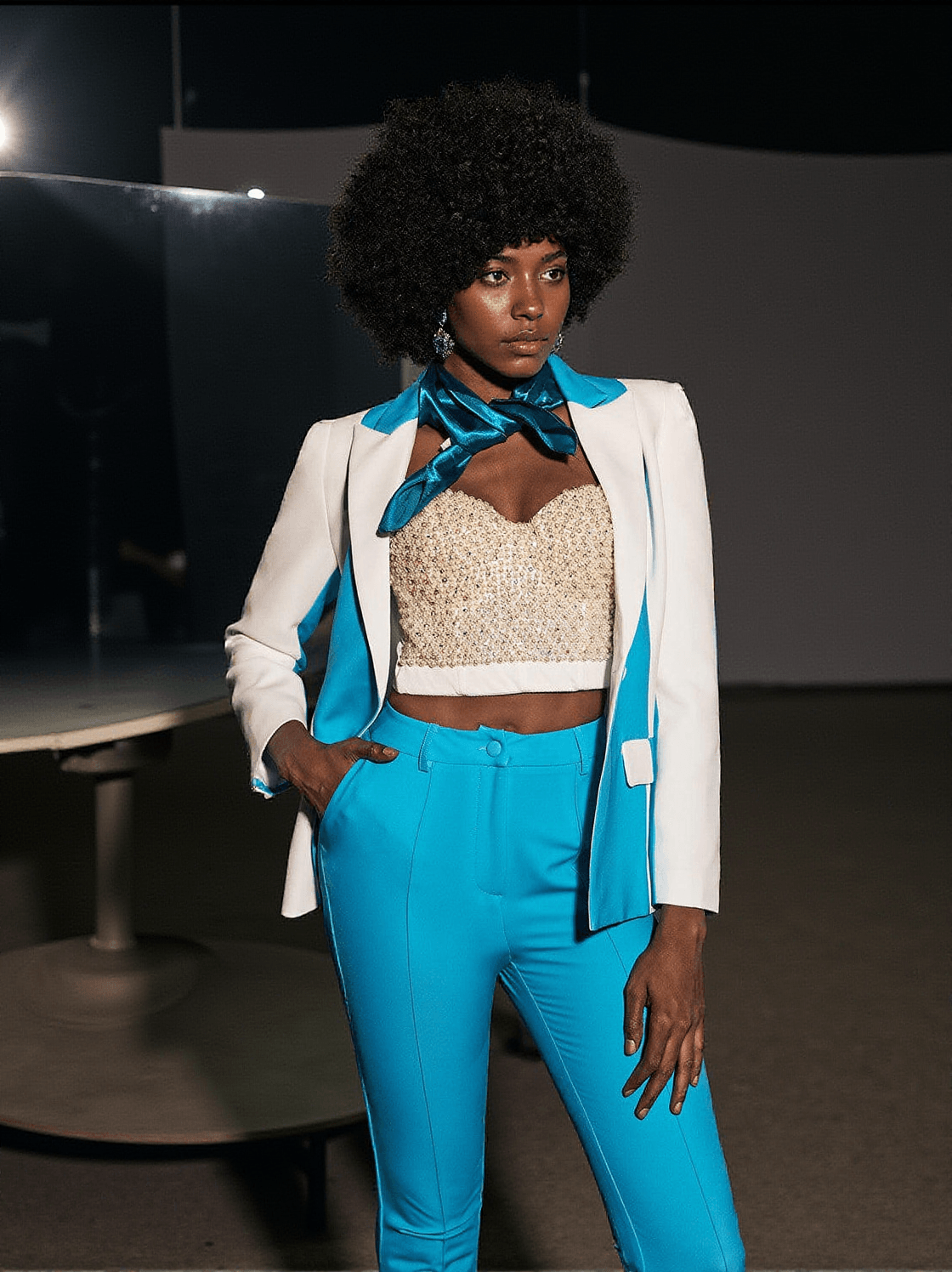 BESS PEARL EMBELLISHED CORSET TOP IN WHITE