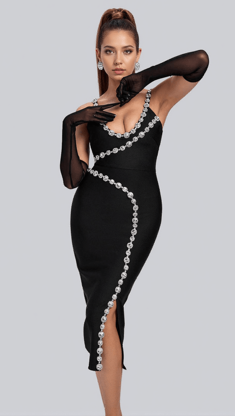 Armani – Schwarze Netzhandschuhe