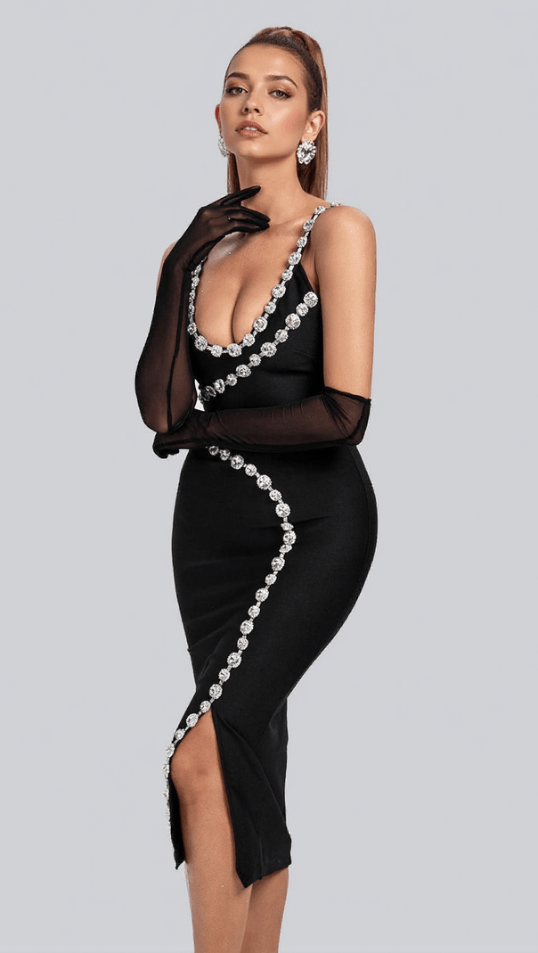 AIIZIE ARMANI MESH GLOVES IN BLACK - product image