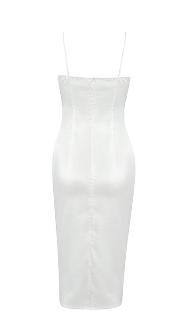 AIIZIE LACE SUSPENDER AND OIL PAINTING DRESS IN WHITE - product image