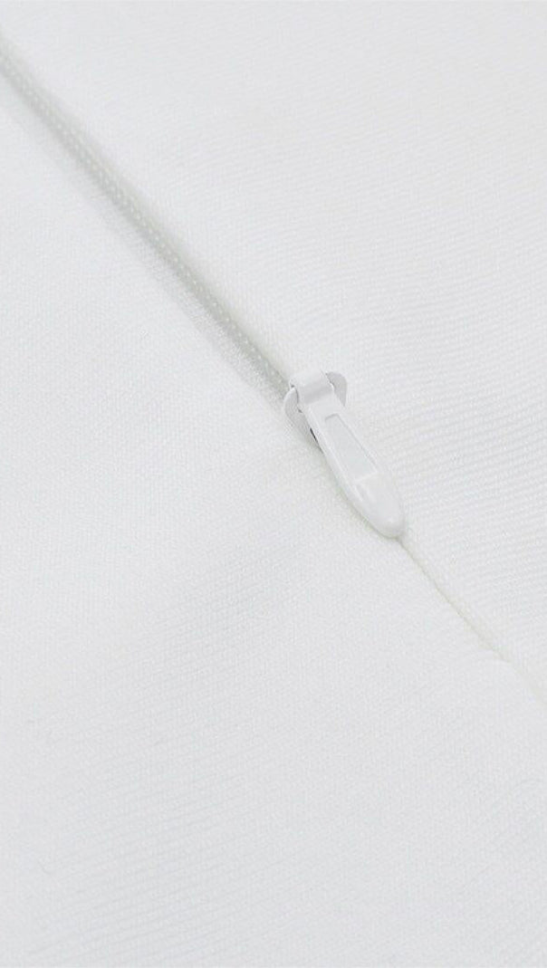 AIIZIE ONE-LINE SHOULDER-TOP TULLE DRESS IN WHITE - product image