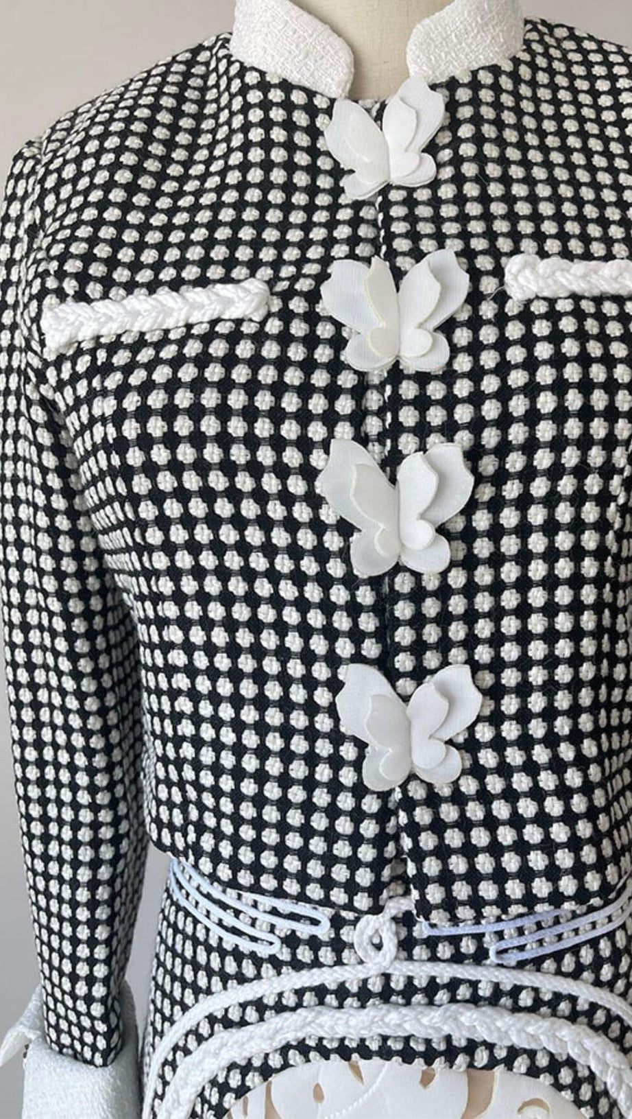 PLAID ROUND NECK LONG SLEEVE BOWKNOT TOPS HIGH WAIST A LINE SKIRTS