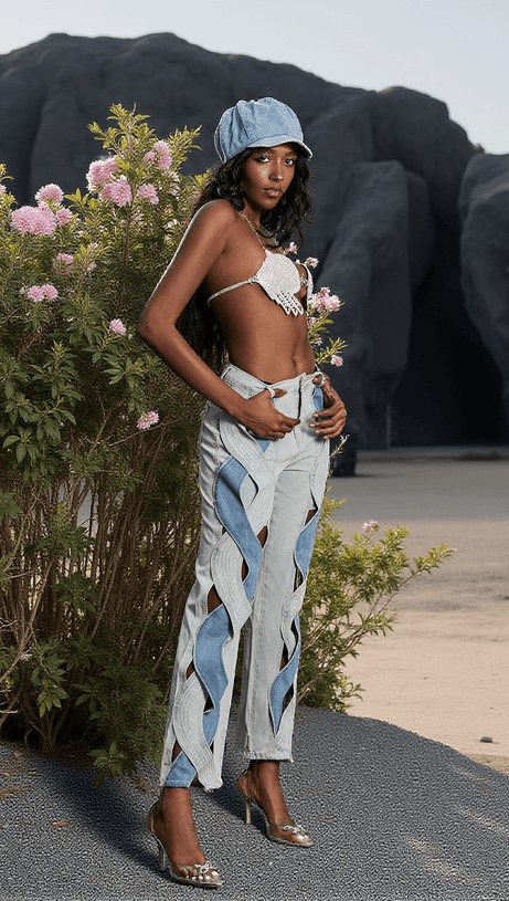 Bustier-Oberteil „Hands“ von Billy Diamond