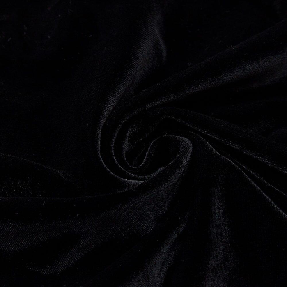 Velvet Sequin Cut-Out Floor-Length Jumpsuit in Black