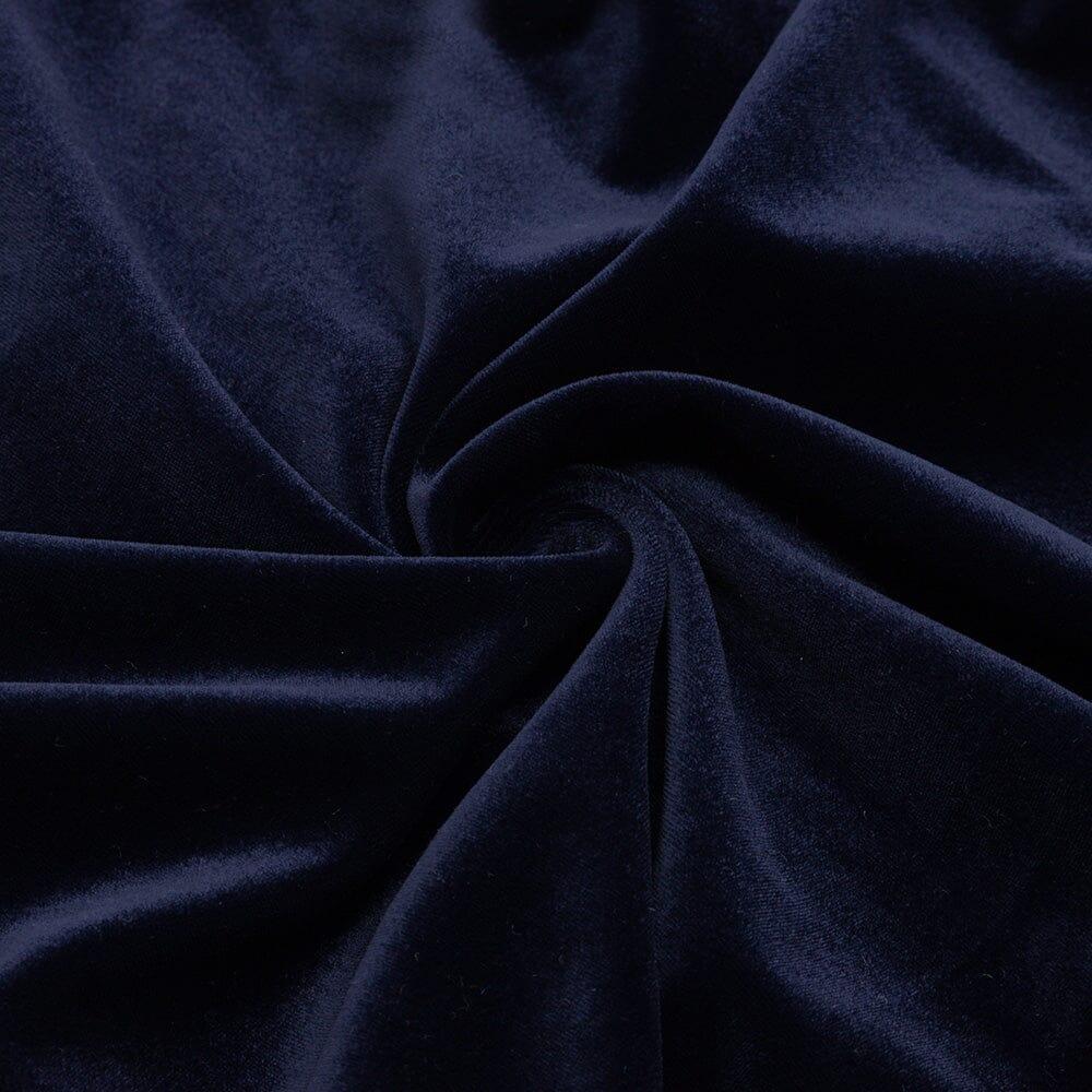 COMPLETO DUE PEZZI SEXY CON FIBBIA IN METALLO E VELLUTO, COLOR BLU MARINO