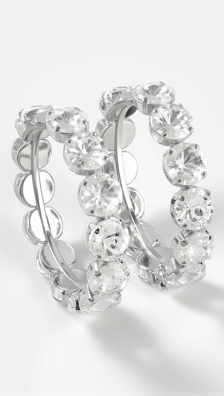 TERRA DIAMANTE HOOP EARRINGS