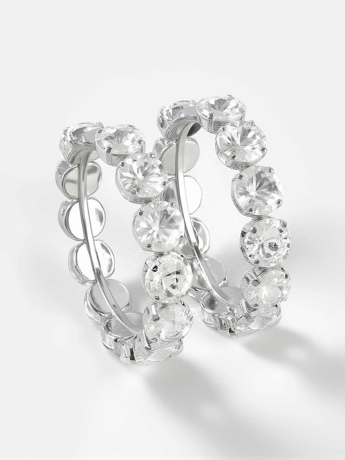 Terra Diamante Hoop Earrings