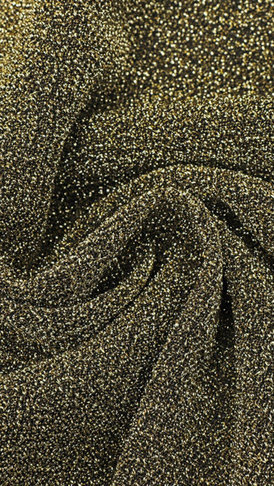 DEEP V DRESS MINI DRESS IN GOLD