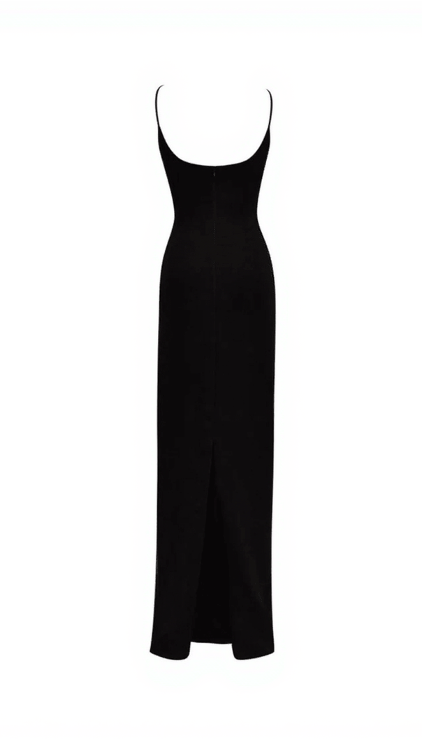 AIIZIE JUNA SPAGHETTI FLOWER HOLLOW BANDAGE DRESS - product image