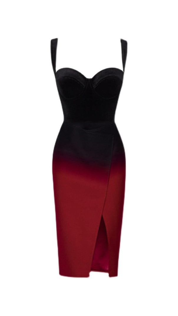 AIIZIE SUSPENDER SLIM-FIT DRESS IN GRADIENT - product image