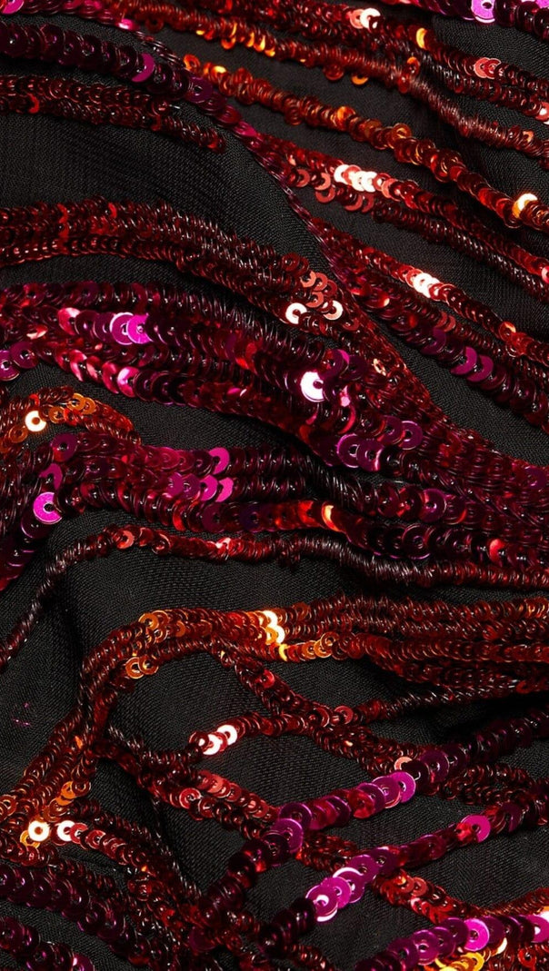 AIIZIE SEQUIN ONE SHOULDER MINI DRESS - product image