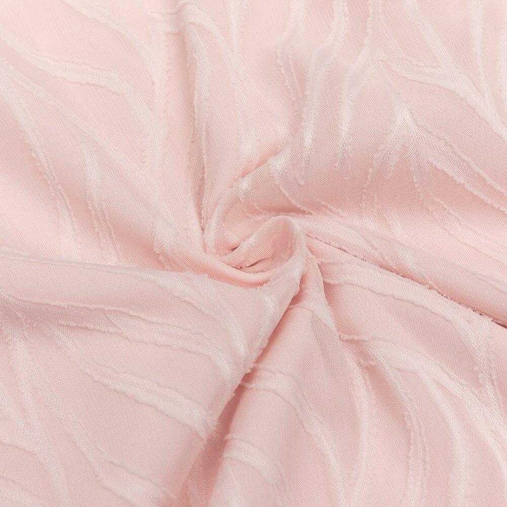 AIIZIE PINK SEXY V-NECK LONG-SLEEVED RUFFLE DRESS - product image