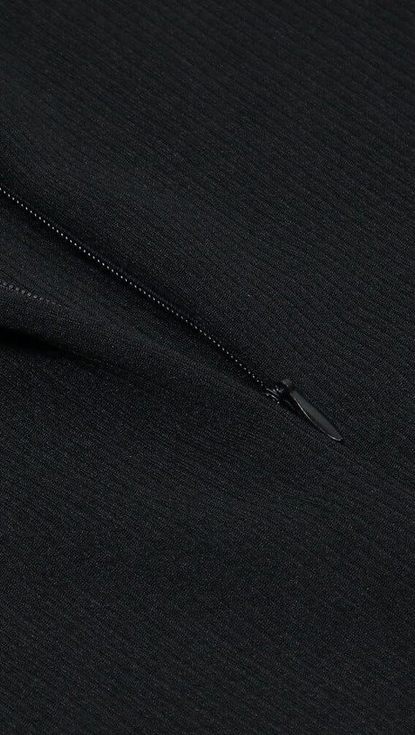 BANDAGE DIAMOND MINI DRESS IN BLACK