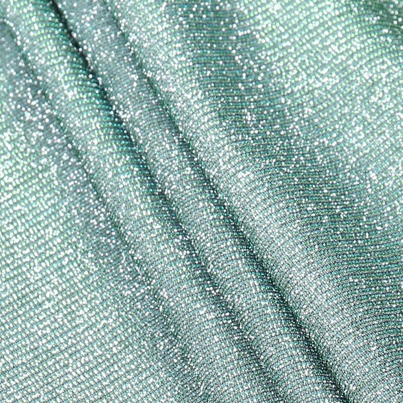 MINI ABITO CON SCHIENA SENZA SPALLINE E PAILLETTES VERDE