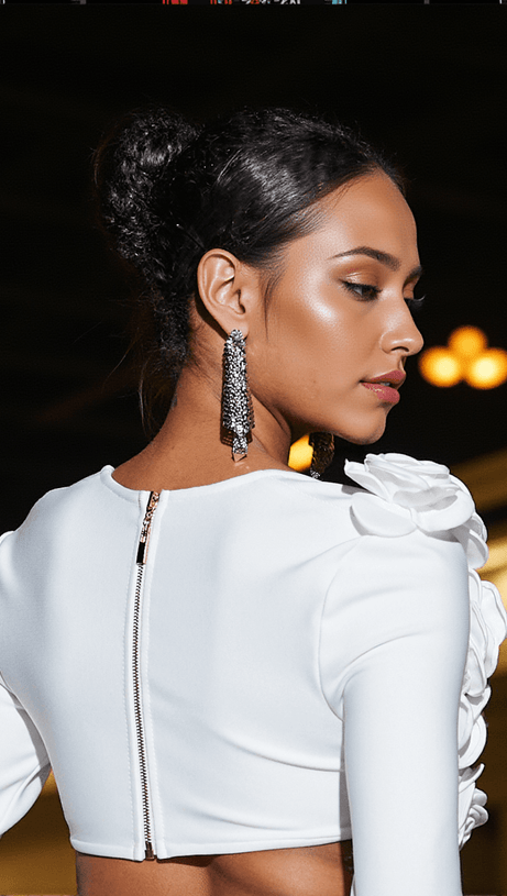 LUSEN TRIANGLE TASSEL EARRINGS