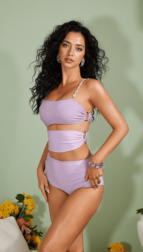 ORLANDO CUTOUT SWIMWEAR TWO PIECE SET