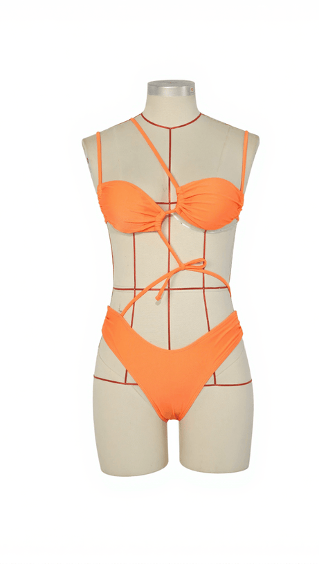 WESLEY LACING BIKINI TWO PIECE SET