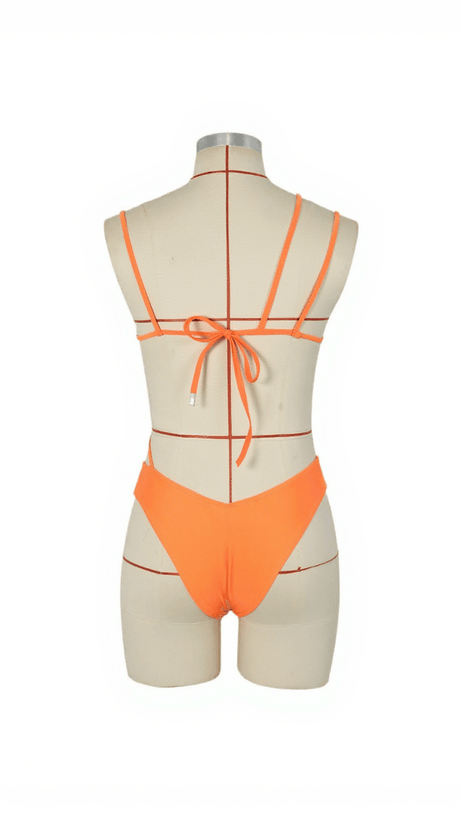 WESLEY LACING BIKINI TWO PIECE SET