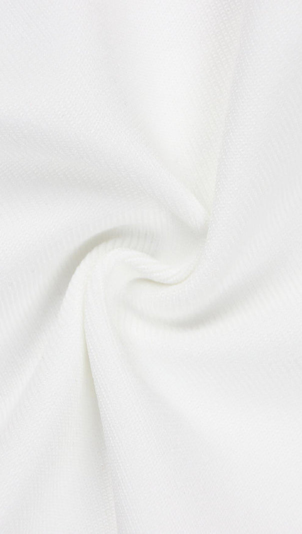 AIIZIE FEATHER BODYCON MAXI DRESS IN WHITE - product image