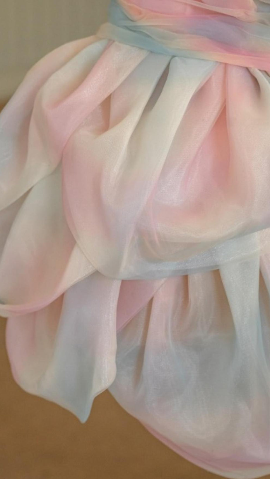 FLOWER BUD RAINBOW MINI DRESS