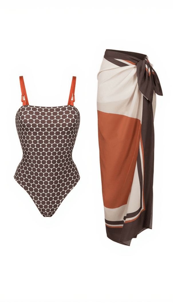 AIIZIE KERI DOT PRINTED SWIMWEAR TWO PIECE SET - product image