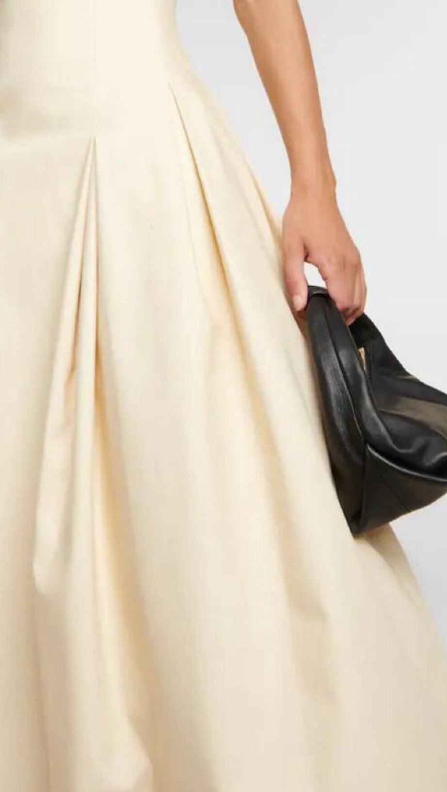 WAIST-TIGHTENING MAXI DRESS IN BEIGE