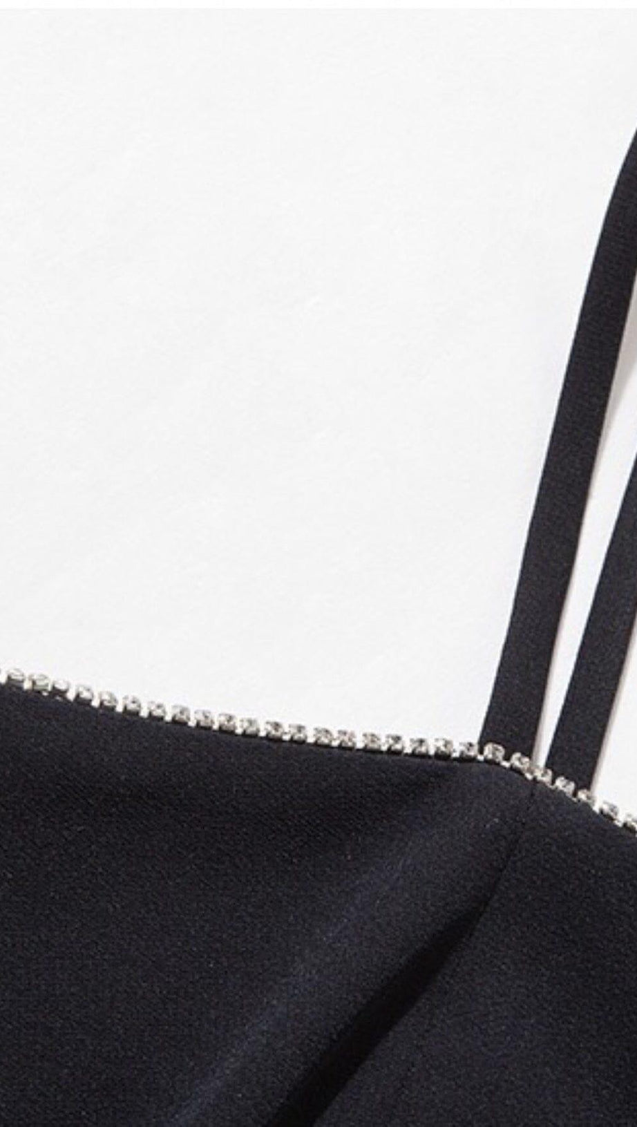 DOUBLE-BREASTED SUSPENDER DRESS IN BLACK