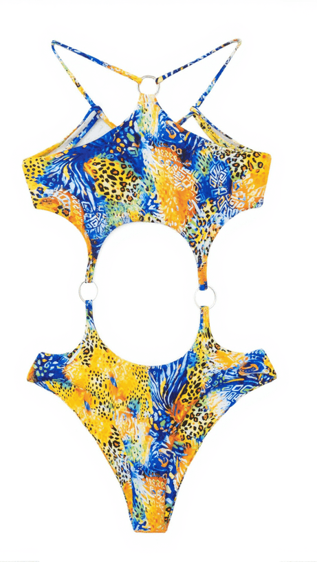 Truett – Einteiliger Badeanzug mit Ringausschnitt