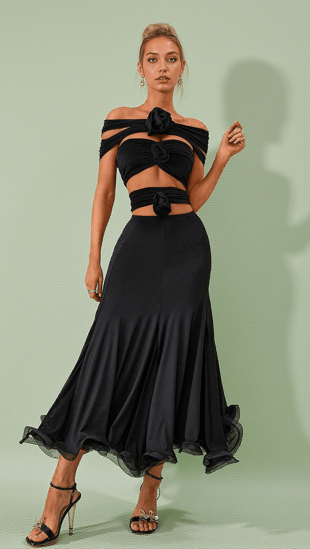 AIIZIE KATERINA SKIRT IN BLACK - product image
