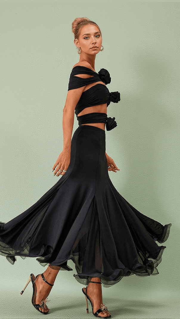 AIIZIE KATERINA SKIRT IN BLACK - product image