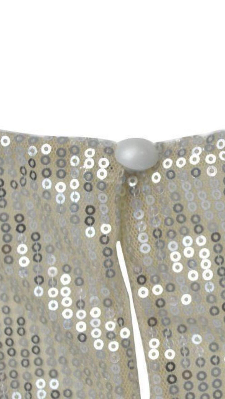 SEQUIN DEEP V-NECK PLEATED BOTTOM MINI DRESS IN SILVER