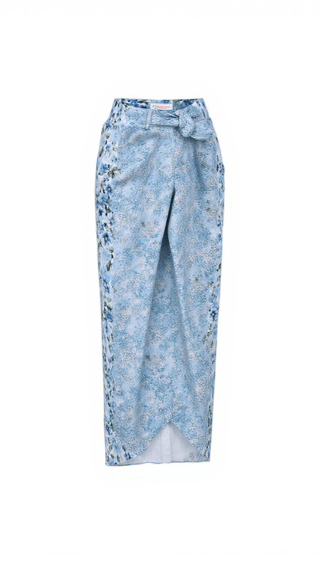 GAVIRIA FLOWER CUTOUT SWIMWEAR TWO PIECE SET