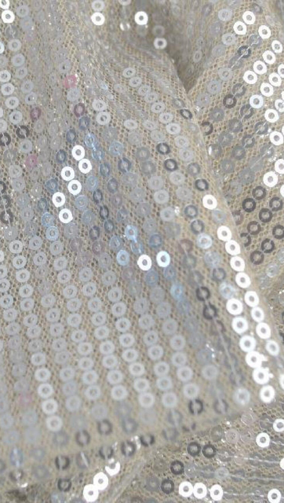 SEQUIN DEEP V-NECK PLEATED BOTTOM MINI DRESS IN SILVER