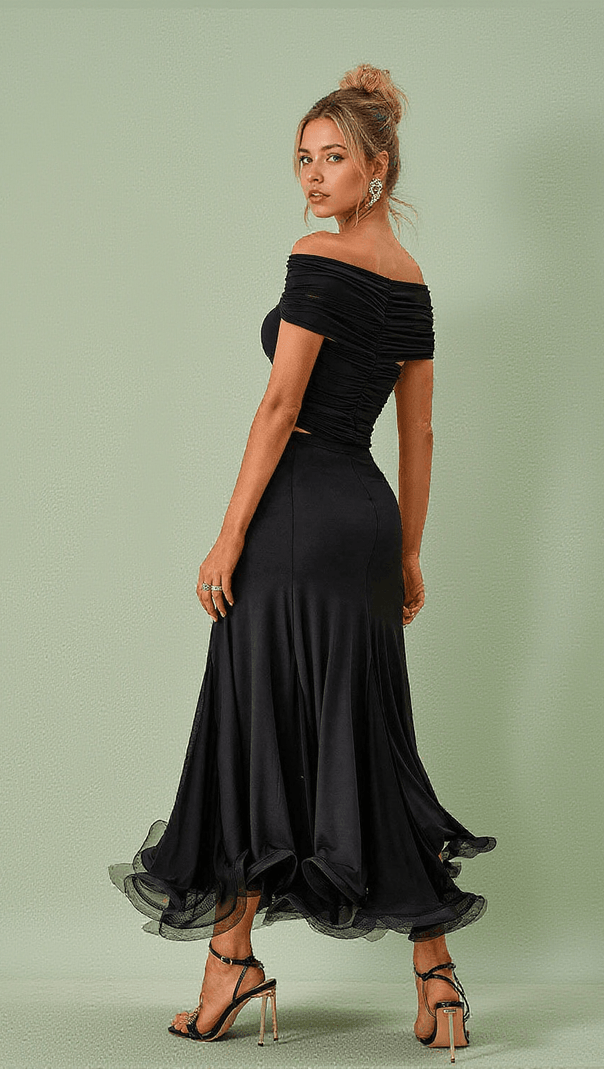 AIIZIE KATERINA SKIRT IN BLACK - product image