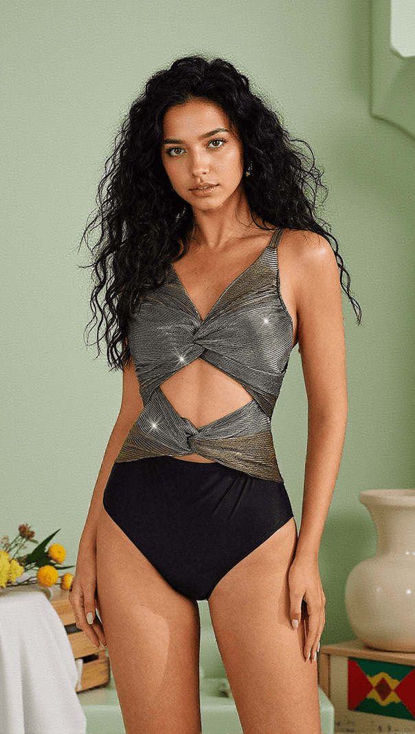 AIIZIE HEZEKIAH TWISTED SWIMWEAR TWO PIECE SET - product image