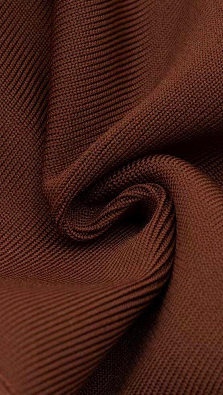 BROWN SLEEVELESS CHEST HOLLOW FRINGE HEM SKINNY MAXI DRESS