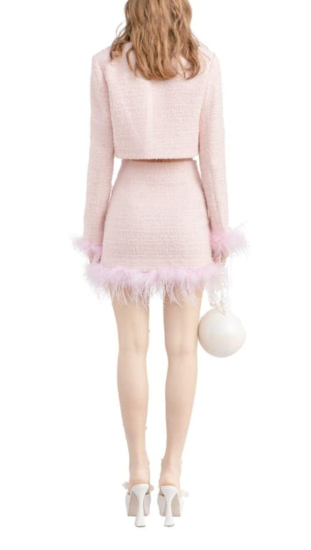 AIIZIE PINK BEADED TASSELS AND FEATHERS FRAGRANCE SET - product image