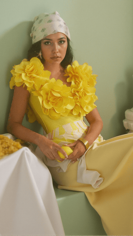 COSTUME DA BAGNO CORNELIUS FLOWER COMPLETO DUE PEZZI