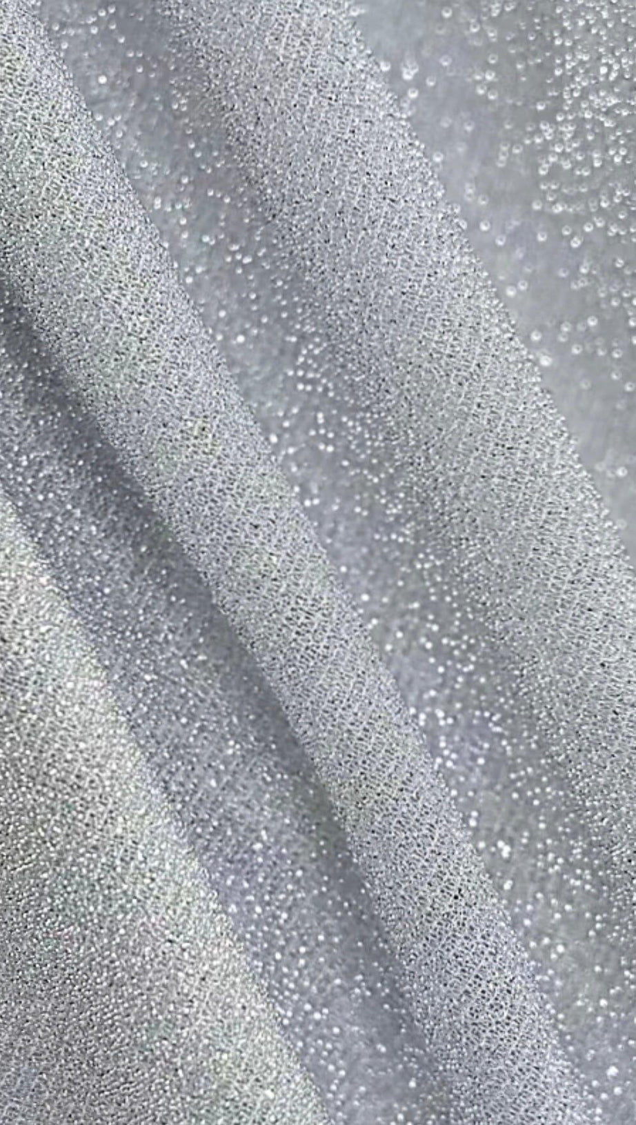 ONE-SHOULDER PUFF SLEEVE OFF-THE-SHOULDER FOLDED GLITTER MINI DRESS